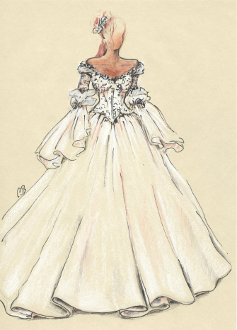 Dessins robes de mariée Bandi