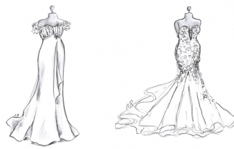 Morphologies féminines et robes de mariée crées personnalisées