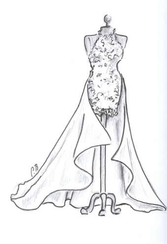 Dessins robes de mariée Bandi
