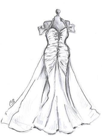 Dessins robes de mariée Bandi