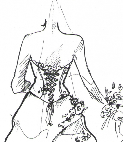 Morphologies féminines et robes de mariée crées personnalisées